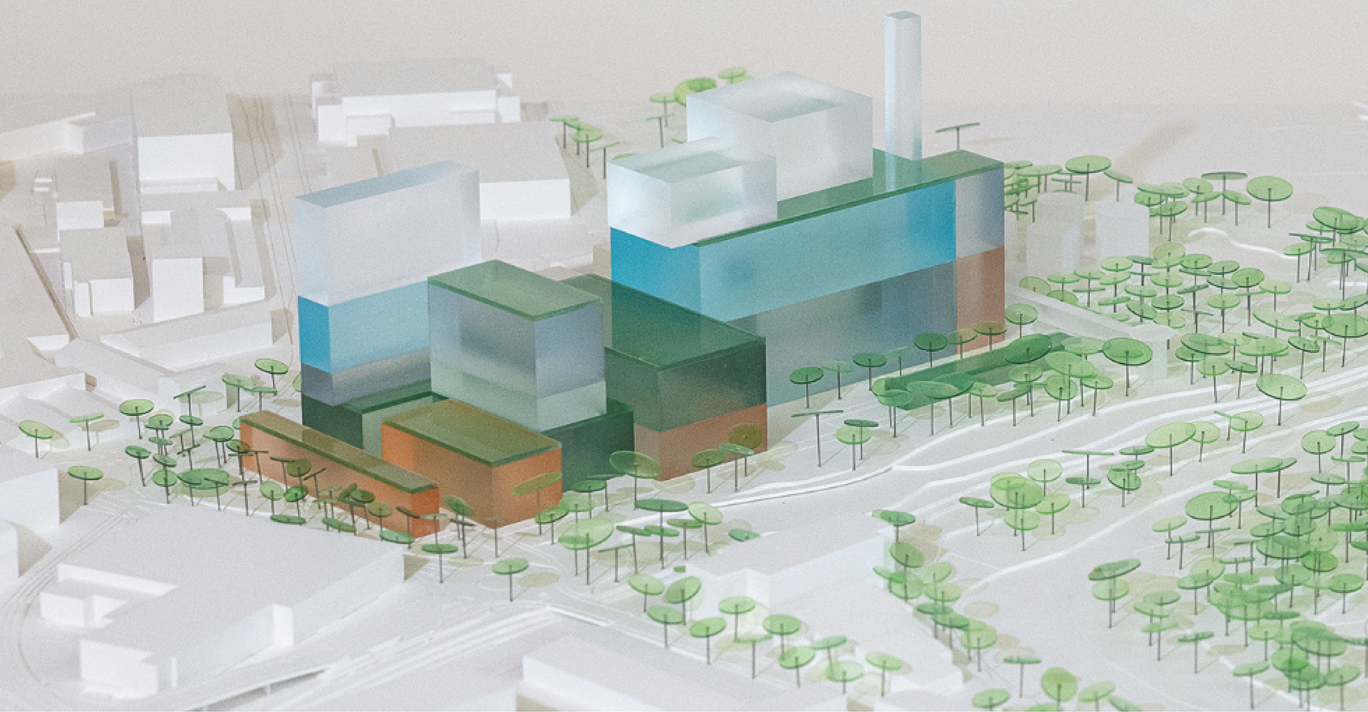 Fotografie des Modellvorschlags aus der Testplanung 2022für das zukünftige Limeco-Areal